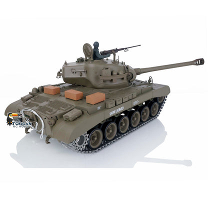 TOUCAN RC HOBBY Henglong 1/16 TK7.0 Promotion 3838 M26 Pershing RTR RC Tank FPV BB IR 360 Degrees Turret Smoke Metal Tracks Sprockets Steel Gearbox Model