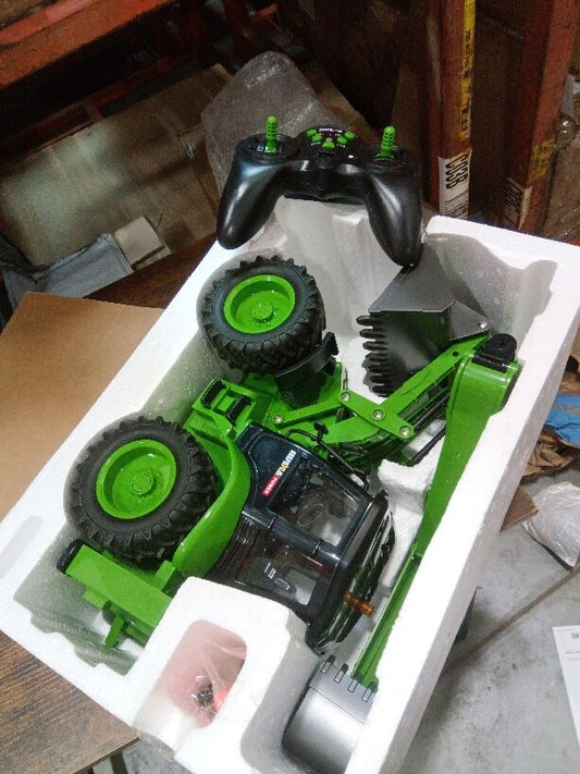 TOUCAN RC HOBBY Fast Free Shipping Second Hand US Stock HUINA 1/14 1579 RC Backhole Wheel Loader with 2.4G 9CH Radio Controller for Remote Control Engineering Vehicle Enthusiast