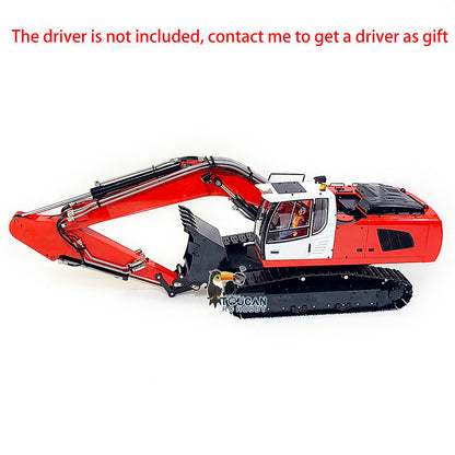 MTMODEL Metal Remote Control Tracked Digging Vehicle 1/14 2 Arms 946 RC Hydraulic Excavator Ripper Tiltable Bucket Grab Model