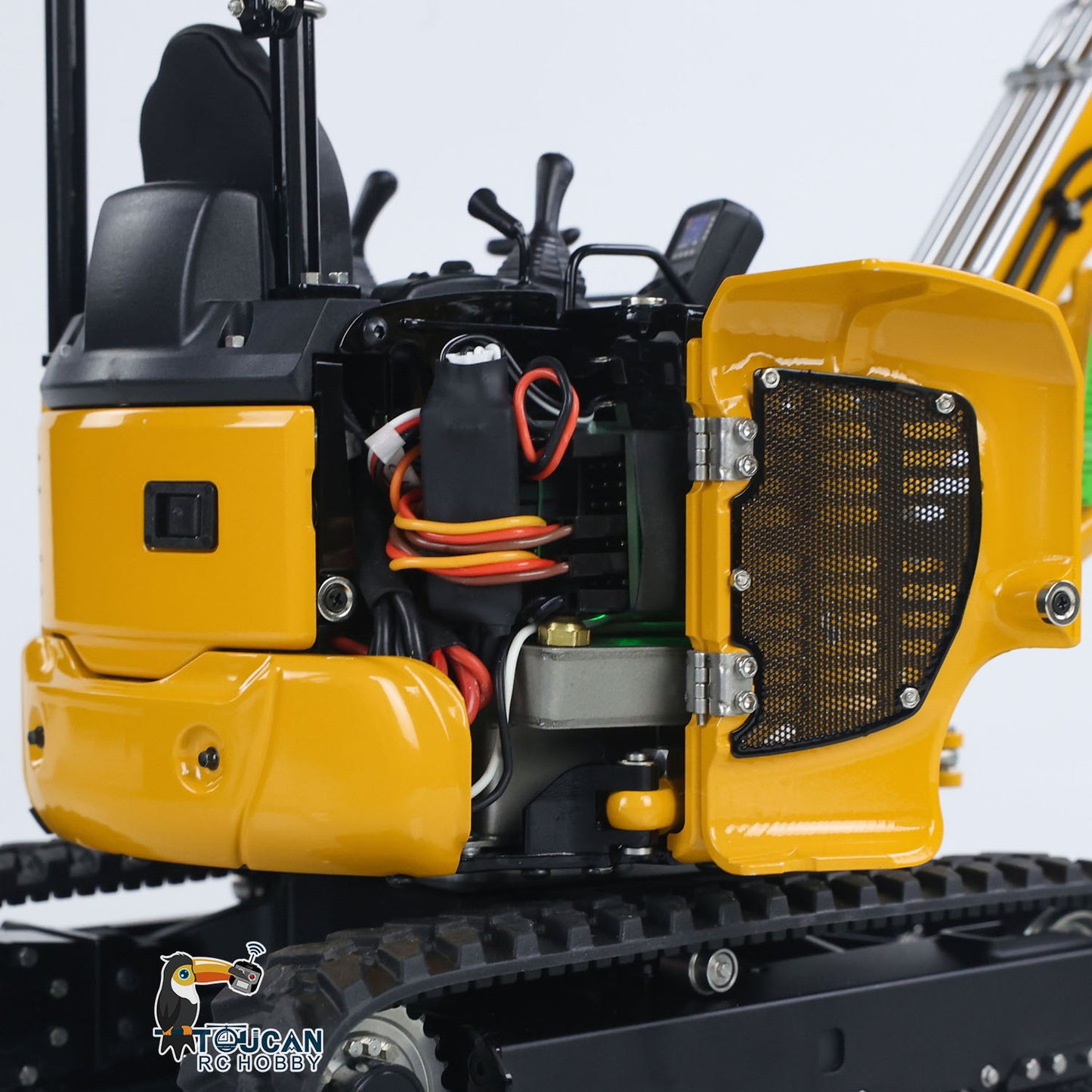LESU PC30 1/14 Metal RC Hydraulic Excavator B0003 RTR 6CH Reversing Valve Mini Digger Brushless Rotary Drive Motor Sound & Light FrSky X14 Controller