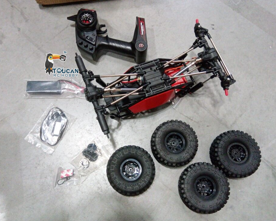 Free Shipping Second Hand US Stock RTR 8504 RC 1/10 Electric RC Off-road Vehicle 4X4 Remote Control Rock Crawler Metal Shock Absorber Drive Shaft 540 Brushed Motor
