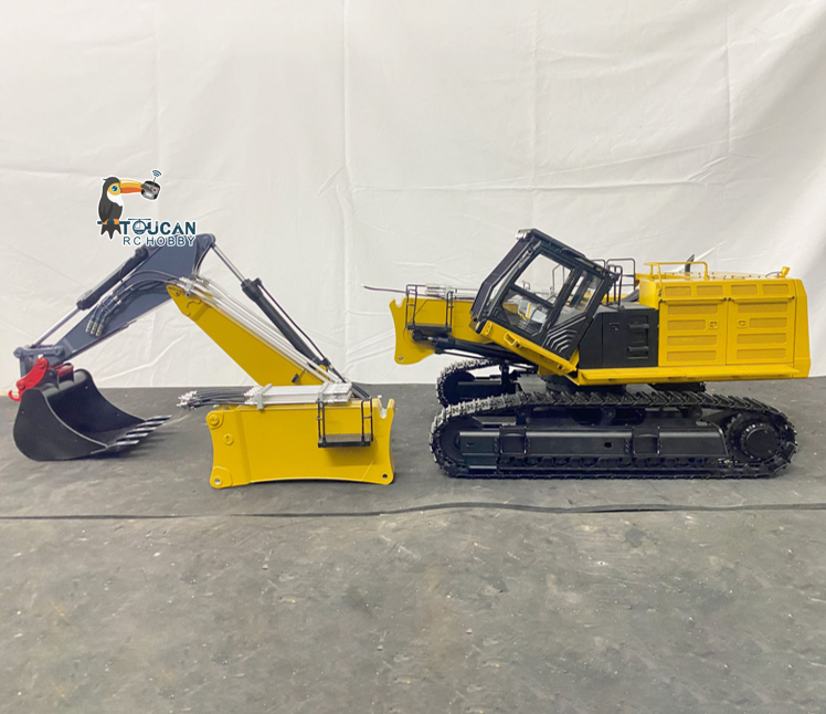 TOUCAN RC HOBBY BMG 1/14 374 UHD 4-arm RC Hydraulic Demolition Excavator Radio Control Digger Assembled & Painted PL18EV Sound Light System