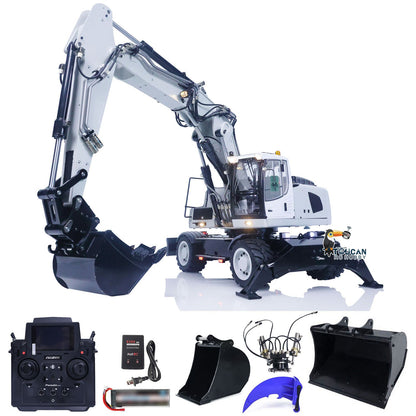 TOUCAN RC HOBBY MTModel 946-3 Metal 1/14 RC Hydraulic Excavator Construction Engineering Vehicle 8-ways Reserving Valves Tiltable Bucket Sound Light for Machinery Enthusiasts