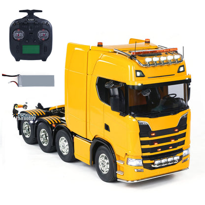 56371 1/14 8X4 770S RC Tractor Truck Radio Control Lorry Painted Model Light Sound