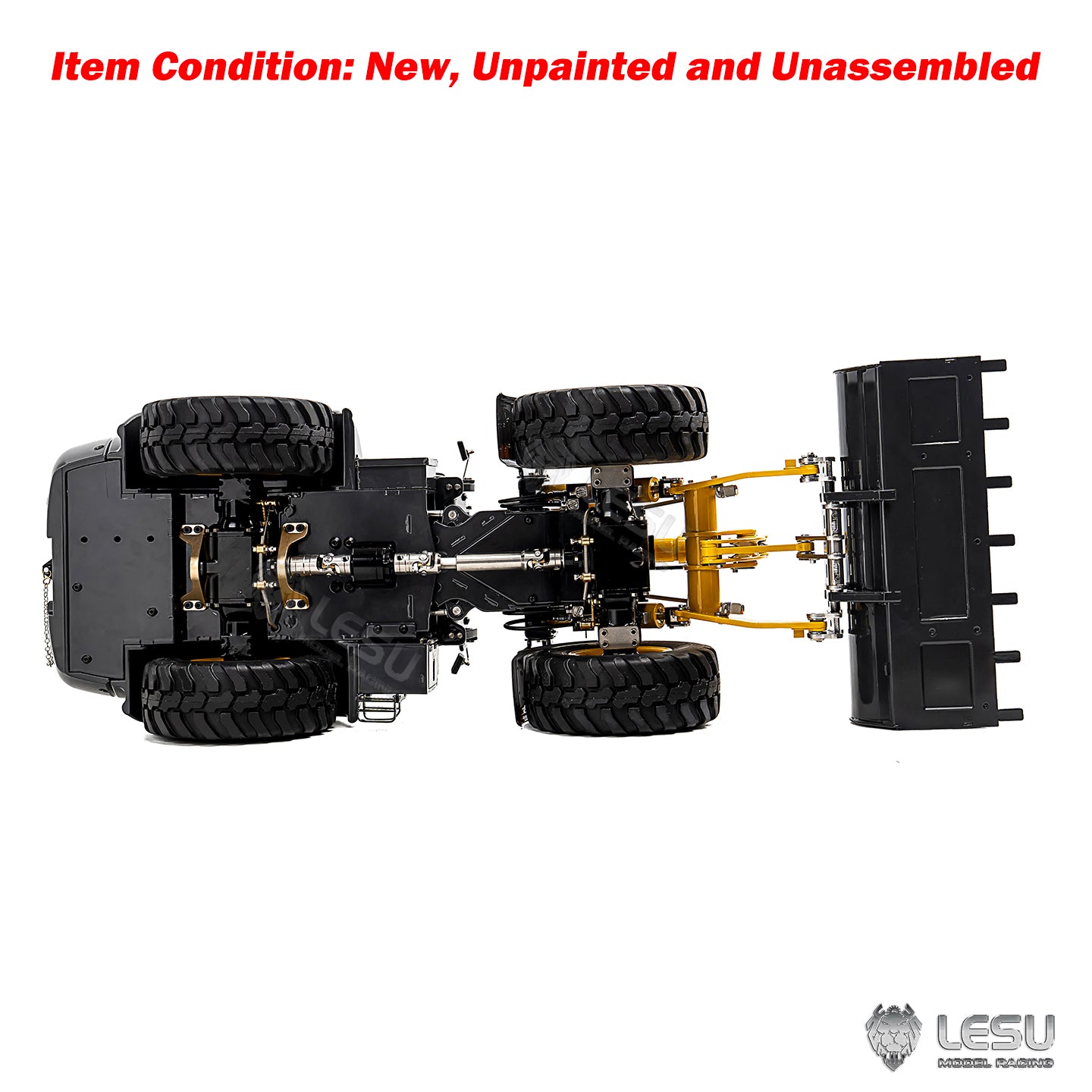 LESU 1/14 4X4 Metal RC Hydraulic Loader KIT Aoue WA100M-8 Radio Control Construction Car Model Sound Light 4CH Valve Axle Lock