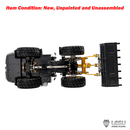 LESU 1/14 4X4 Metal RC Hydraulic Loader KIT Aoue WA100M-8 Radio Control Construction Car Model Sound Light 4CH Valve Axle Lock