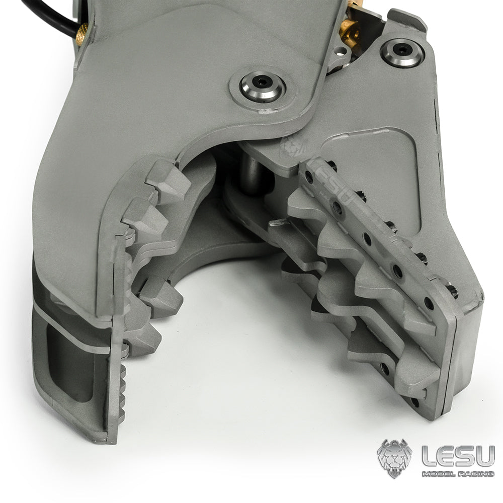LESU 1/14 Metal Crusher Plier C0038/Orange Peel Grab C0039 for RC Hydraulic Digger Aoue ET30H ET26L PC360 AC360 R945 SK500 Remote Control Excavator BA-B0002 B0012 A0006 DIY Model
