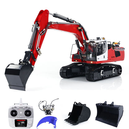 TOUCAN RC HOBBY MTModel 946 Metal 1/14 RC Hydraulic Excavator Tiltable Bucket Ripper LCD Display for Adult Outdoor