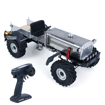 TOUCAN RC HOBBY MODO MD009 1/10 Metal 4WD RC Tractor PNP 2-Speed Transmission Axles Differential Locks Electric Winch Waterproof ESC Light System for Off-Road Model Enthusiast