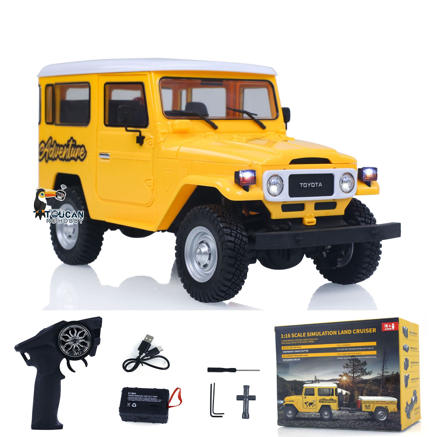 1/16 Scale HG 4x4 RC Off-road Vehicle FJ40 Electric Remote Control