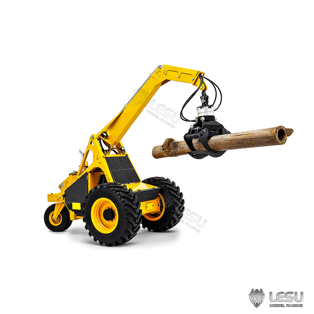 1/14 LESU AOUE 225A RC Hydraulic Log Loader Remote Control Sugarcane Loader Grabber 4CH Valve Wheeled RTR PNP Model Battery Radio