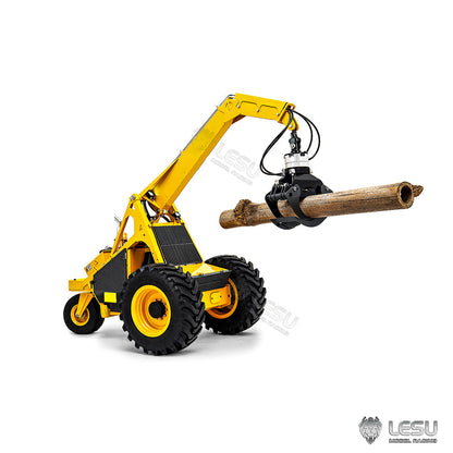 1/14 LESU AOUE 225A RC Hydraulic Log Loader Remote Control Sugarcane Loader Grabber 4CH Valve Wheeled RTR PNP Model Battery Radio