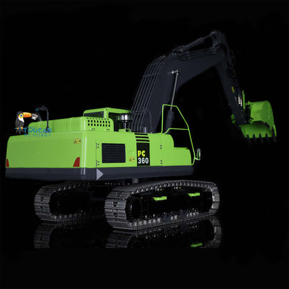 LESU PC360 1/14 Metal RC Excavator B0002 RTR Hydraulic Stainless Steel Digger 8MPa Pump System Grab Grapple Fixed Mount FlySky PL18EV Lite Controller