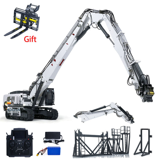 CUT 1/14 K970-300 RC Hydraulic Excavators Radio Controlled Demolition Machine With Replaceable 2-arm RTR Painted Version