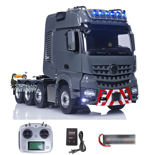 IN STOCK LESU 1:14 RC Tractor Truck Remote Controlled Car Painted Assembled Metal Chassis Hobby Model 1851 3363 Optional Versions