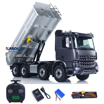 TOUCAN RC HOBBY 1/14 Kabolite K3367 8x8 Metal Hydraulic RC Tipper Remote Control Dump Truck Sonud Light 2Speed Model Battery ST8 Radio Axle Lock