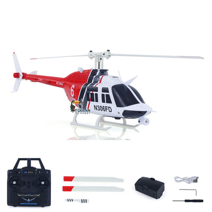 US Stock New C138 RC Helicopter Bell206 Simulation Model 2.4G Remote Control Stunt Aircraft 6 Axis Gyroscop Servo Children Mini Toys