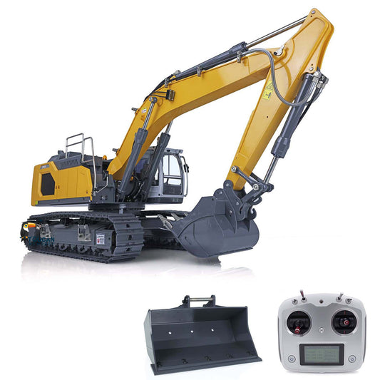 US Stock 1:14 Hydraulic RC Excavator of Liebhe 945 Remote Control Digger Painted Assembled Lamp Sound Bucket Metal Boom