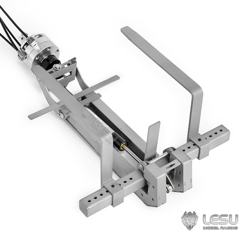 LESU 1/14 Metal Hydraulic Fork Brick Clamp for LESU RC Hydraulic Crane Dumper Car Radio Control Truck Kits Unassembled and Unpainted