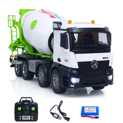 Fast Free Shipping for EU Metal 1/14 RC Mixer Truck RTR 2.4GHz Radio 12CH Light Sound Effects Remote Control Agitating Lorry Finished Model Toys Battery
