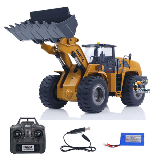 US Stock 1/14 HUINA Toys 2.4G Radio Controlled Loader 1583 Electric Lifting System Lights Sound RC Construction Vehicles Assembled
