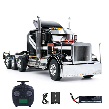 TOUCAN RC HOBBY 56344 Grand Hauler 1/14 8X6 Metal Chassis RC Tractor Truck 3-Speed Liftable Axle Differential Lock Light Sound Smoke