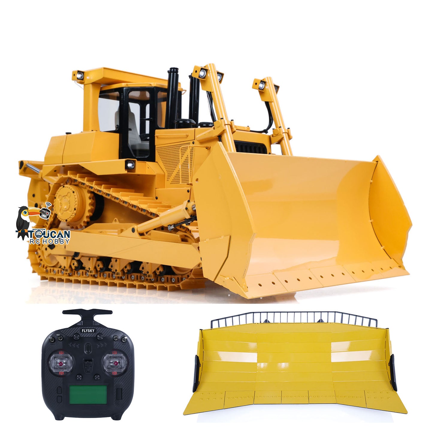 Pre-order TOUCAN RC HOBBY JDModel 1/14 Metal Hydraulic RC Bulldozer Remote Controlled Construction Vehicles DXR2 with Upgraded Blade Model