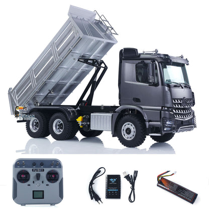 Fast Free Shipping 2.4G RC Electric Lifting Dumper 5702 Model 1:14 6*6 Remote Control Tipper Lifting Rod Vehicle Sound Light Motor RTR Car Toy