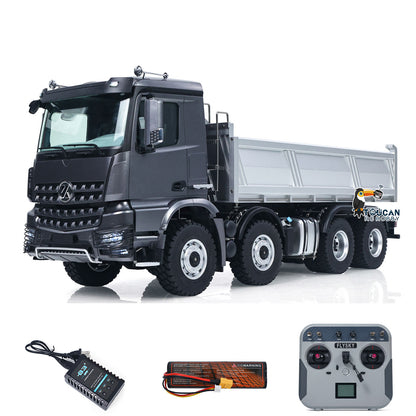 US Stock RTR Kabolite 8X8 1/14 RC Dump Truck K5703 Electric Lifting Remote Control Tipper Model 2Speed Gearbox Lights Sound System