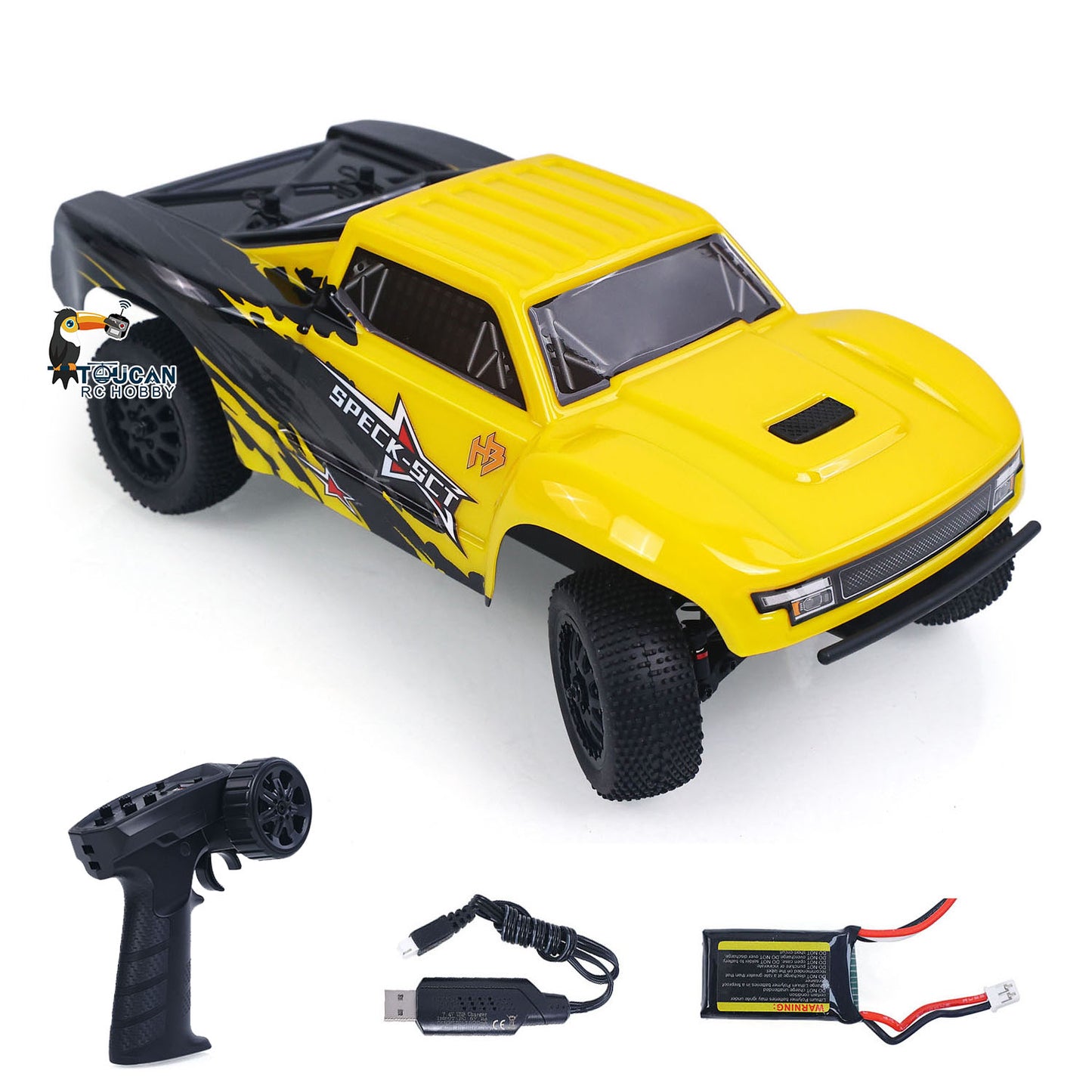 Hobby Plus 1/24 2WD Remote Control Short Course Truck Speck-SCT Metal Chassis RTR Brushed Motor Battery No Light Sound System
