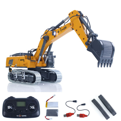 Fast Free Shipping 1/50 RC Excavator K970 Engineering Vehicle Remote Control Electric Lifting Digger Metal Bucket Tracks Light Sound RTR Battery