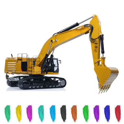 LESU C374F 1/14 Metal RC Hydraulic Excavator B0001 RTR/PNP/KIT Remote Control Digger B0001 with Hobbywing Brushless ESC 6CH Brass Valve Light System