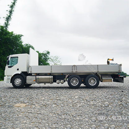1/14 LESU 6x4 Unpainted Body Shell Assembled Chassis Radio Control Flatbed Truck RC TAMIYE Car Sound Light System Motor ESC Servo