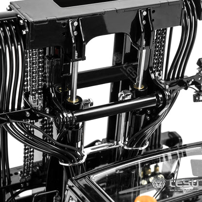 LESU AOUE LD160S 1/14 Metal Hydraulic RC Forklift with CNC shell 6 Ways Reversing Valve Towing Hook Sound Light System
