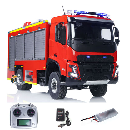 TOUCAN RC HOBBY 1/14 RTR Electric Model Car 4X4 Metal Axles Gearbox Remote Control Fire Fighting Vehicle Flysky i6S Radio 2Speed Light Sound