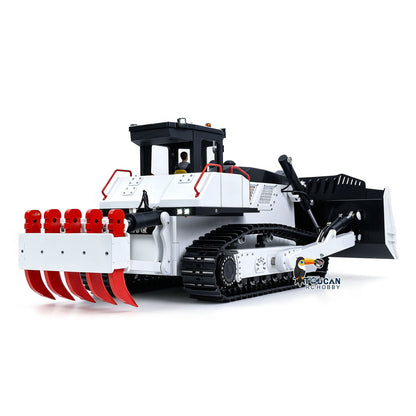 TOUCAN RC HOBBY D155AX 1/12 Metal RC Hydraulic Bulldozer RTR 7-Channel Valve Brushless Motor 5-Shank Rear Plow Light Sound for Model Enthusiast