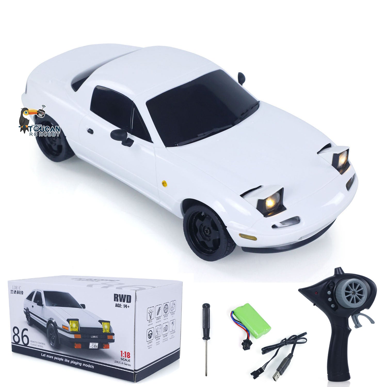 Free Shipping CN Stock Second-hand 1:18 LDRC Radio Control Drift