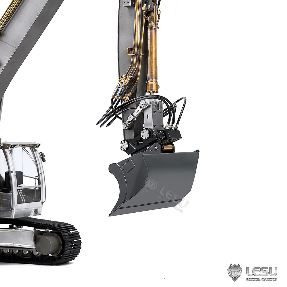 Metal Wide Bucket C0069 for 1/14 LESU RC Hydraulic Excavator Remote Control Digger Construction Vehicles Model