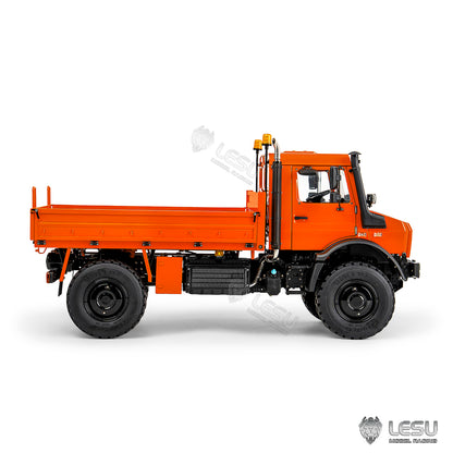 LESU U4023 1/14 Metal RC Off Road Truck PNP Remote Control All Terrain Crawler Car Vehicle 3 Speed Transmission Differential Locks Steel Cargo Bed Light Sound System for Hobby Model Enthusiast