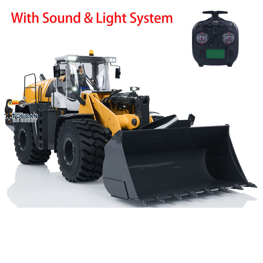 XDRC 1/14 Scale Hydraulic RC Loader 580 Radio Control Construction Vehicle Electric Model Sound Light DIY Cars