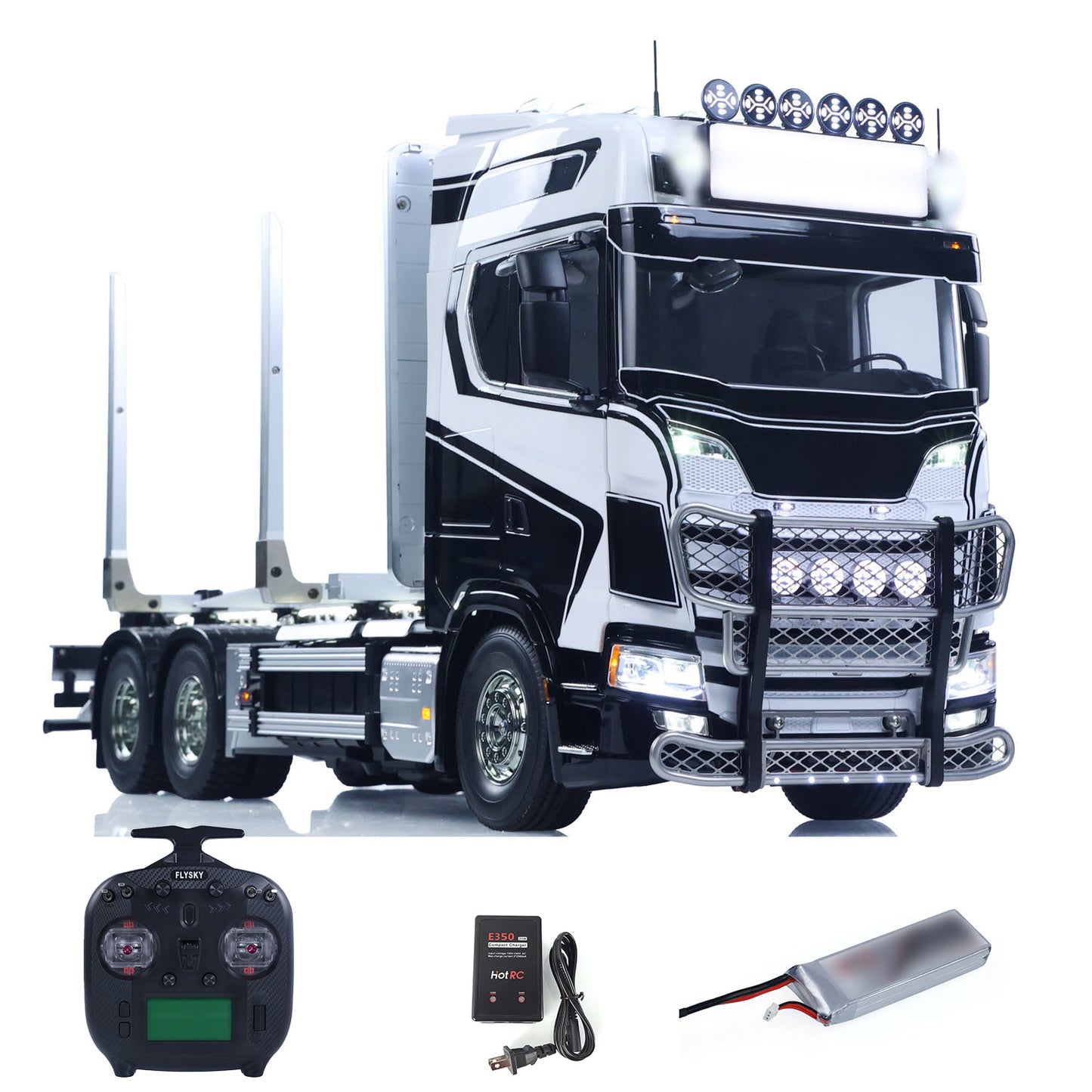 In Stock 6x4 1/14 RC Timber Truck SC770S 56360 Remote Control Lorry Car RTR 3Speed Vehicles Smoke Light Sound ST8 Radio Battery