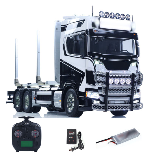 In Stock 6x4 1/14 RC Timber Truck SC770S 56360 Remote Control Lorry Car RTR 3Speed Vehicles Smoke Light Sound ST8 Radio Battery