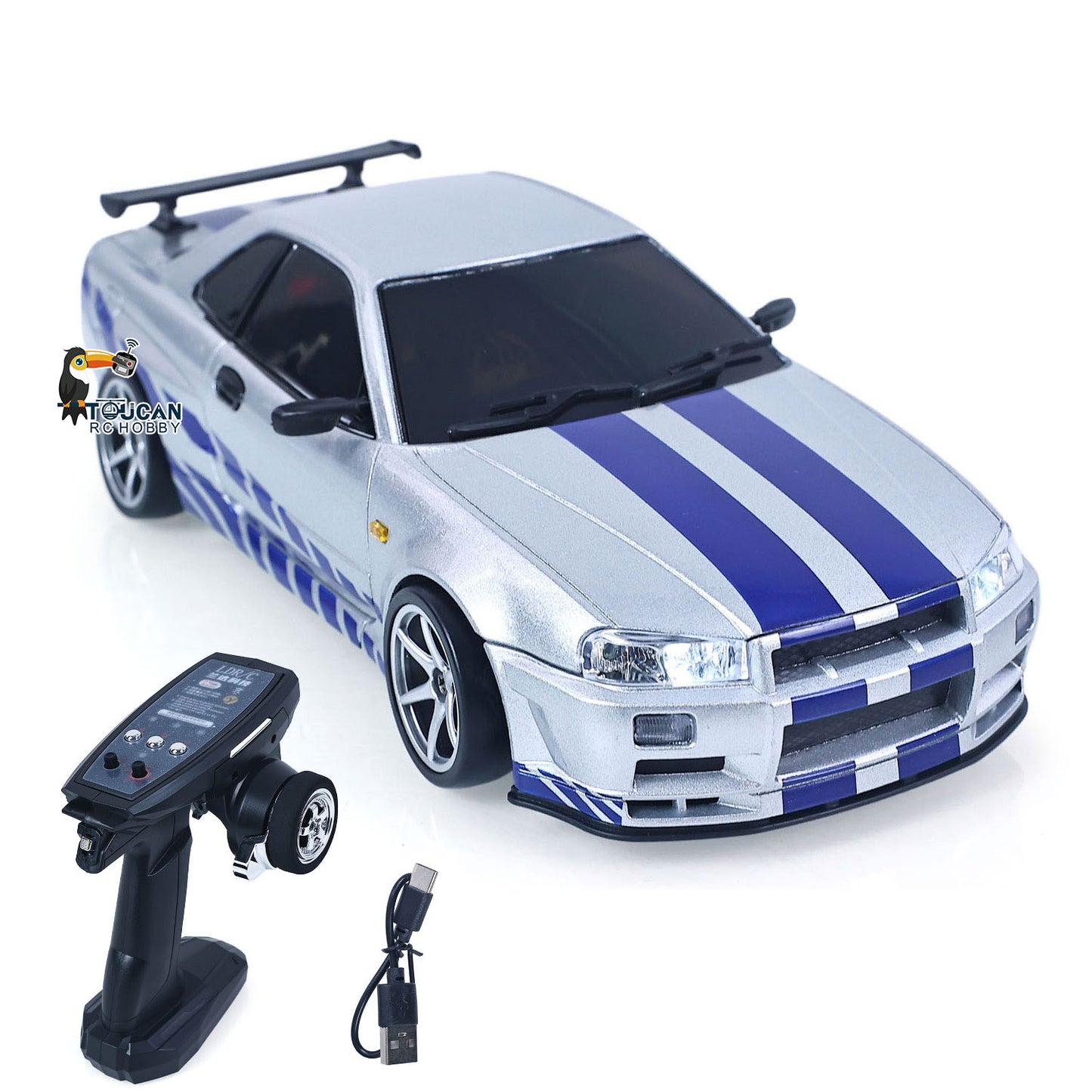 US Stock LDRC 1/18 4x2 RC Racing Car RWD Remote Control Drift Vehicles Model Gyroscope LD1899 Radio Battery Motor ESC Light