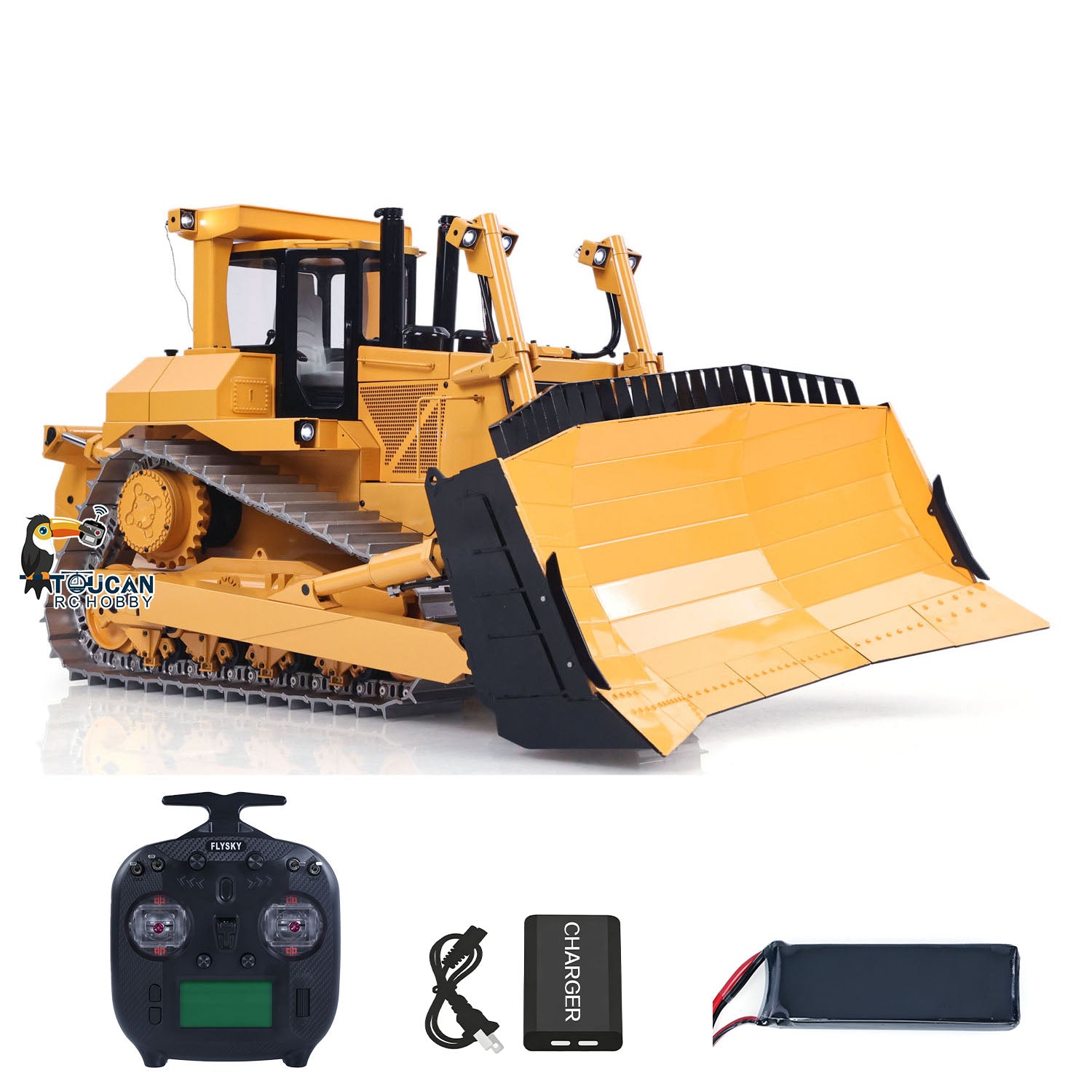 JDModel 98Ultra 1/14 Metal Remote Controlled Bulldozer Hydraulic