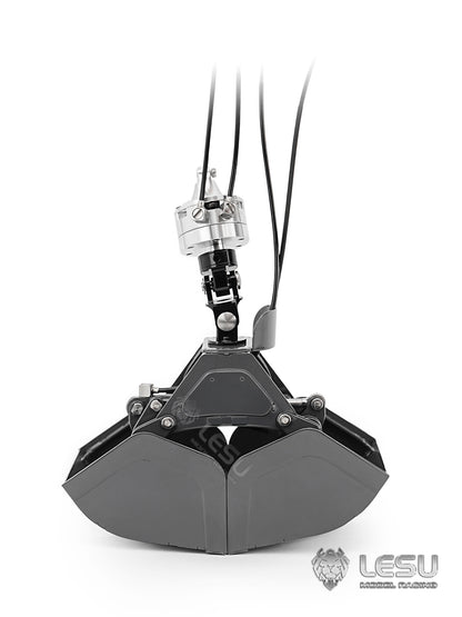 270?? Rotating LESU Metal Clamshell Bucket for DIY 1/14 RC Hydraulic Crane of Excavator Dumper Remote Control Tractor Truck