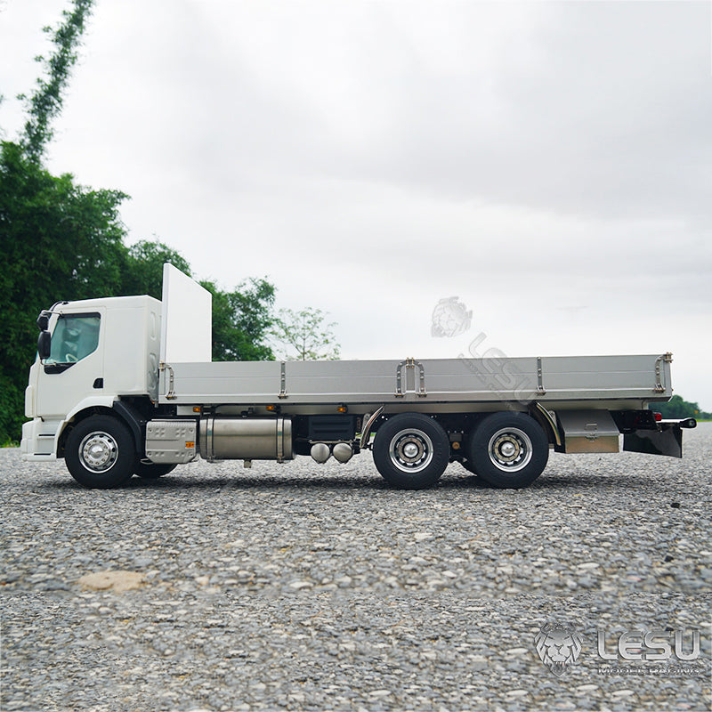 1/14 LESU 6x4 Unpainted Body Shell Assembled Chassis Radio Control Flatbed Truck RC TAMIYE Car Sound Light System Motor ESC Servo