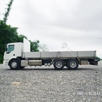 1/14 LESU 6x4 Unpainted Body Shell Assembled Chassis Radio Control Flatbed Truck RC TAMIYE Car Sound Light System Motor ESC Servo