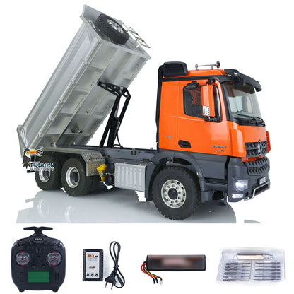 Fast Free Shipping Kabolite 6x6 Hydraulic RC Dumper Truck 1/14 K3364 Tipper Cars Simulation Vehicle Model 2Speed Gearbox Motor