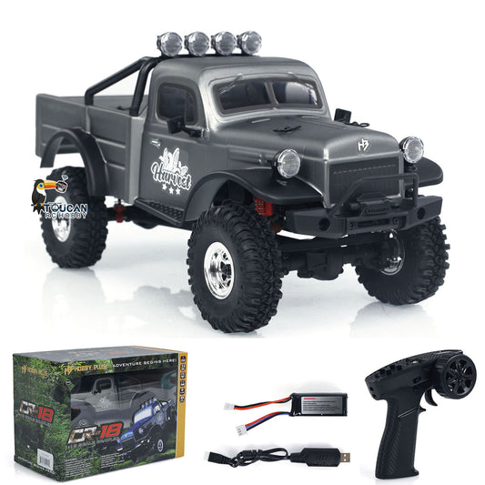 Hobby Plus 4WD 1/18 4x4 CR18 Scale RC Rock Crawler Remote Controlled Climbing Car Electric RTR Off-road Vehicles