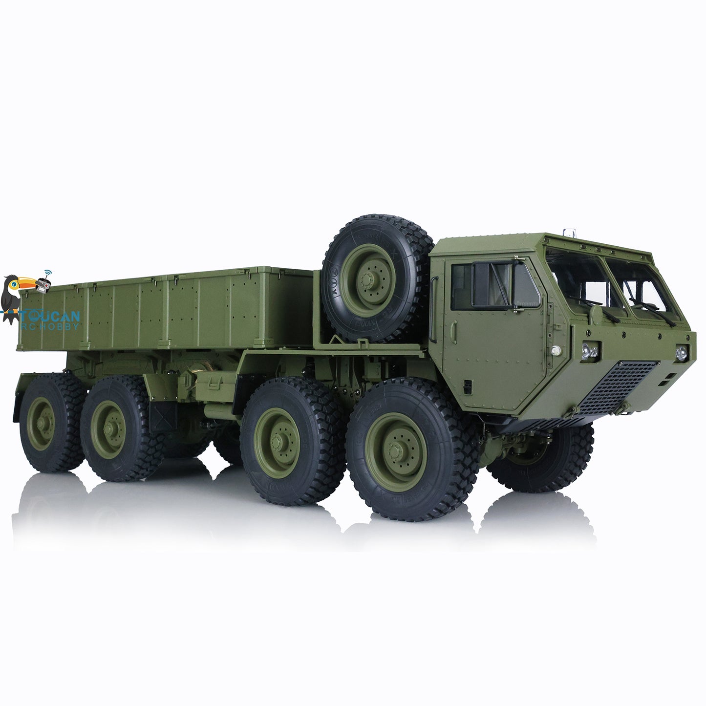 HG 1/12 RC US Military Truck P801 8*8 Radio System Alexs Drive Shaft Servo Motor Wheel Remote Control Vehicles Cars Model
